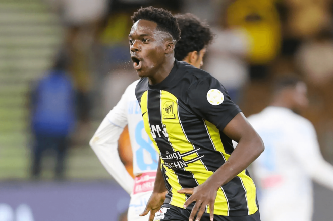 Talal Haji, delantero del Al-Ittihad (Foto: Saudi Pro League).