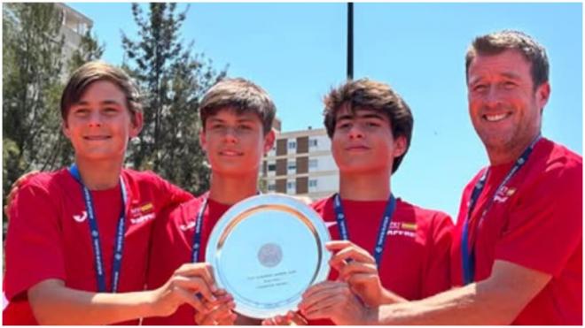 Jaime Alcaraz viajará para representar a España. (@rfeftenis)