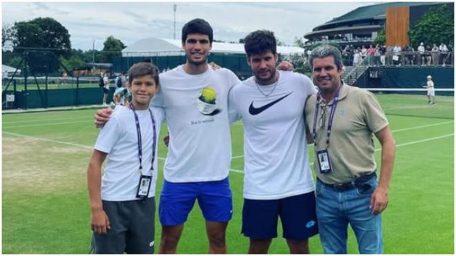 Jaime Alcaraz junto a su hermano Carlos. (@jaime.alcarazz)
