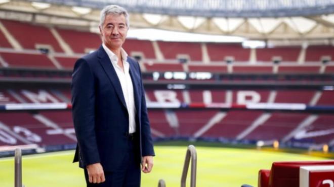 Gil Marín, en el Metropolitano (Foto: Atlético)