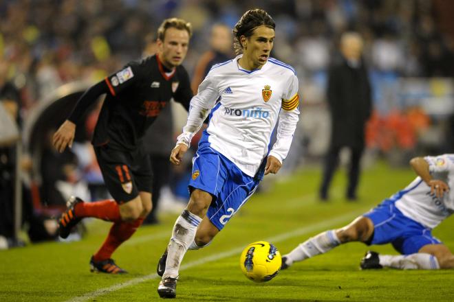 Leo Ponzio, durante su etapa en el Real Zaragoza (Foto: Cordon Press).