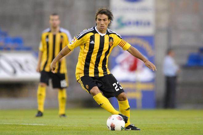 Leo Ponzio, durante su etapa en el Real Zaragoza (Foto: Cordon Press).