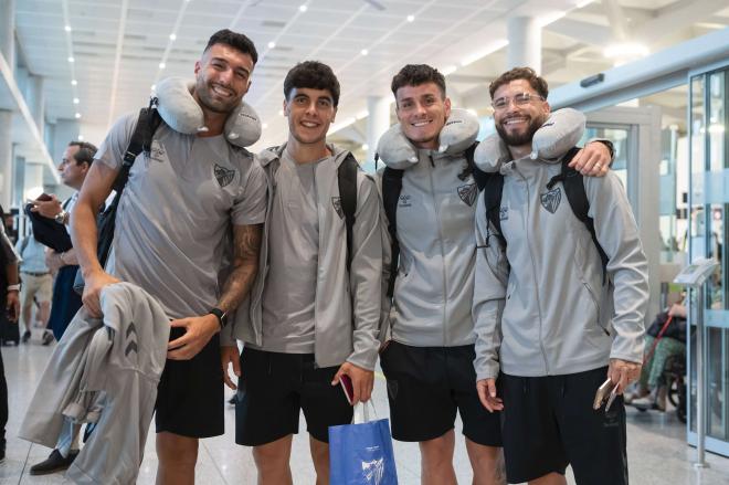 La expedición del Málaga, en el viaje a Oxford (Foto: MCF).