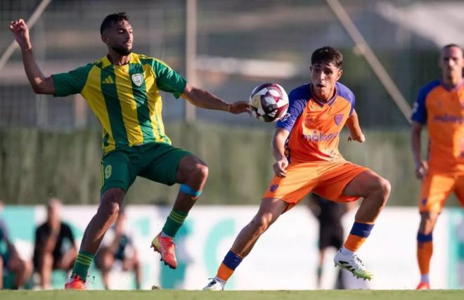 Izan Merino, en el Málaga-Al Wakrah (Foto: MCF).