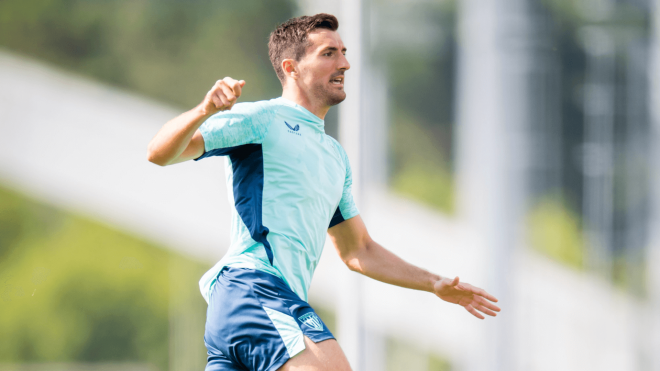 Dani Vivian, en una sesión del Athletic (Foto: Athletic Club).