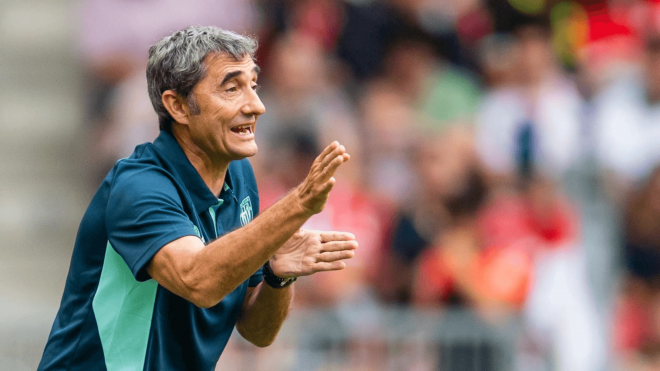 Ernesto Valverde, en un amistoso del Athletic (Foto: Athletic Club).