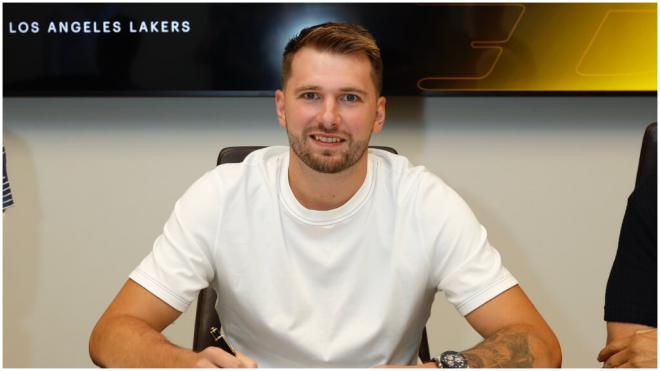 Luka Doncic renueva con Los Angeles Lakers. (@luka7doncic)