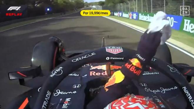 Max Verstappen, en Hungría (Foto: DAZN).