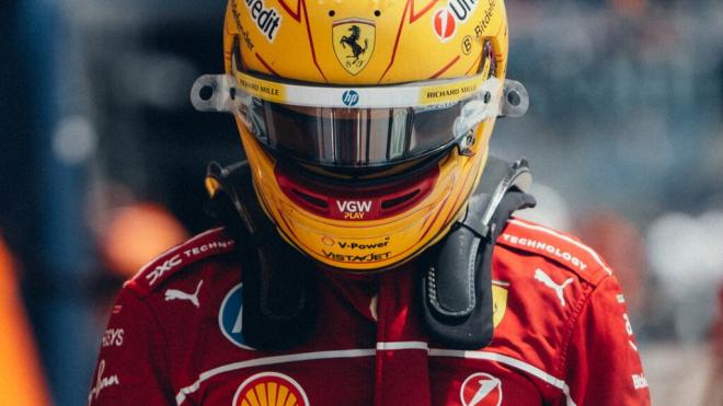 Lewis Hamilton, en Hungría (Foto: Ferrari).