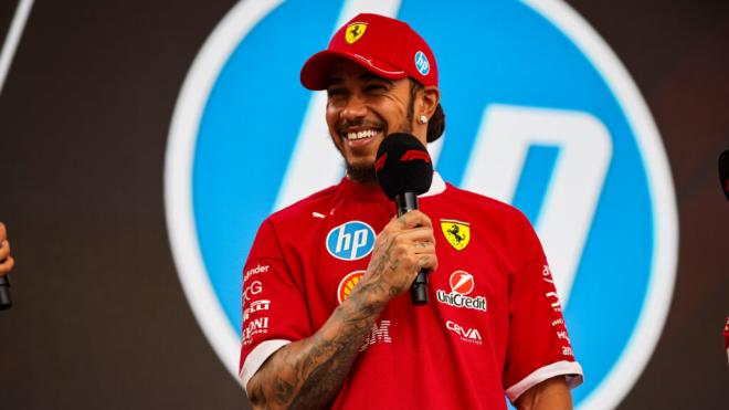 Lewis Hamilton, en Hungría (Foto: Ferrari).