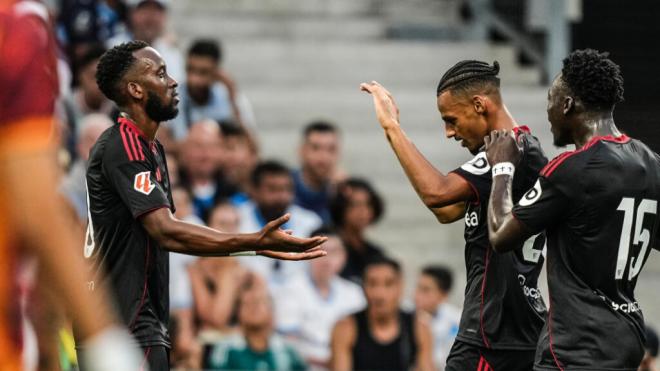 Celebración del tanto de Sow ante el Marsella (Foto: SFC).