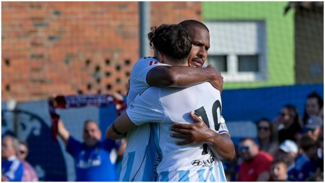 El gol de Samuel Rondón frente a la Cultural Leonesa. (@RealOviedo)