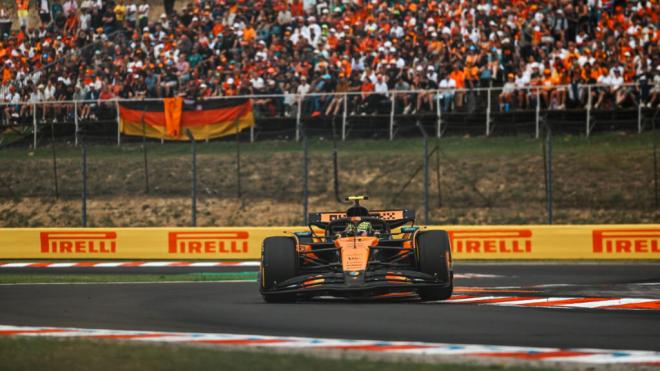 Lando Norris, en Hungría (Foto: McLaren).