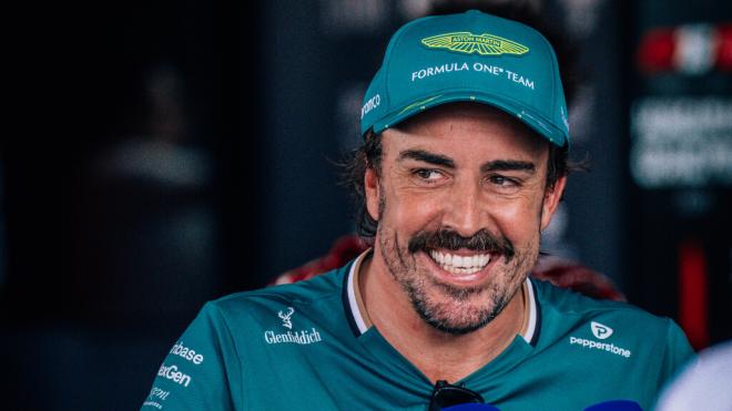 Fernando Alonso, en Hungría (Foto: Aston Martin).