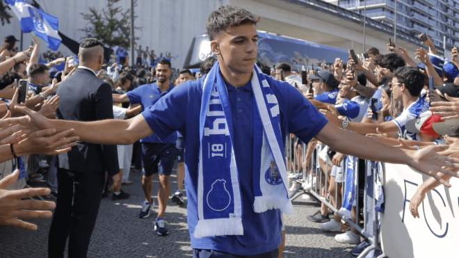 Gabri Veiga, en un viaje con el Oporto (Foto: FCP).