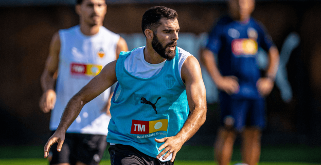 Luis Rioja, en la pretemporada del Valencia (FOTO: VCF).
