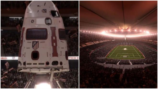 Fotogramas de vídeo que el Atlético de Madrid ha subido sobre el evento (Atleti X).
