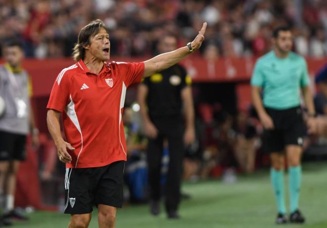 Matías Almeyda, en el Trofeo Antonio Puerta (Foto: Kiko Hurtado).