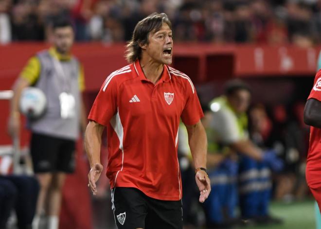 Almeyda, en el Trofeo Antonio Puerta (Foto: Kiko Hurtado).