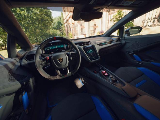 Interior del Lamborghini Temerario Porto Cervo