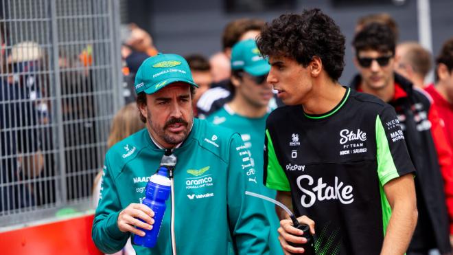 Fernando Alonso y Gabriel Bortoleto tras el GP de Hungría (Fuente: Europa Press)