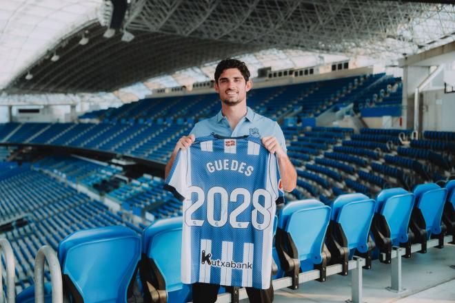 Gonçalo Guedes, a su llegada a la Real Sociedad (Foto: RSO).