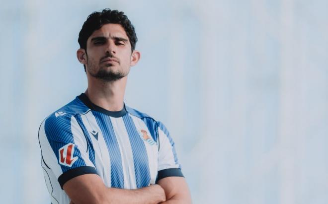 Gonçalo Guedes, a su llegada a la Real Sociedad (Foto: RSO).
