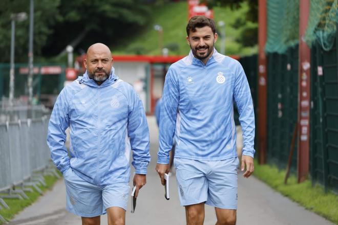 Manolo González, en la pretemporada 2025 del Espanyol (Foto: RCDE).