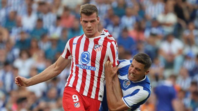 Alexander Sorloth en el partido contra el Oporto (Fuente: Cordon Press)