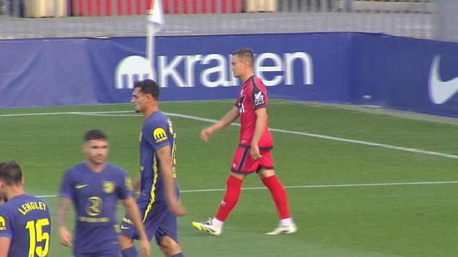 Jorge De Frutos marcó antes del tanto de Antoine Griezmann en el Atlético-Rayo.