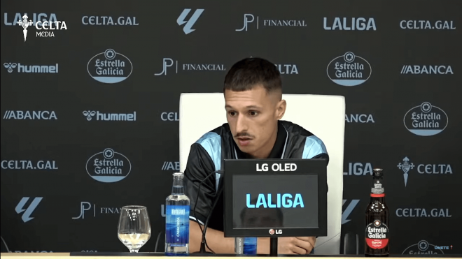 Bryan Zaragoza, presentado como nuevo jugador del Celta (FOTO: Celta).