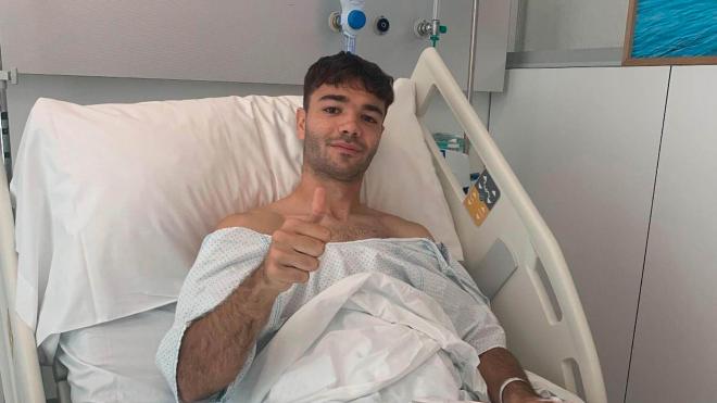 Unai Egiluz, operado con éxito de su rodilla derecha (Foto: Athletic Club).
