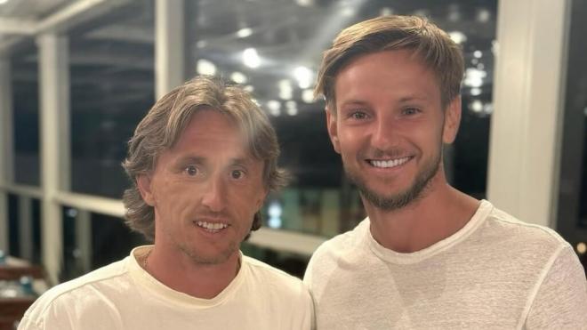 Luka Modric e Ivan Rakitic (Fuente: redes sociales)
