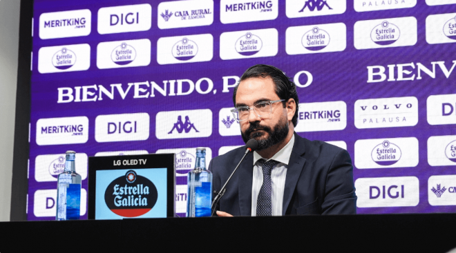 Víctor Orta durante una comparecencia ante los medios