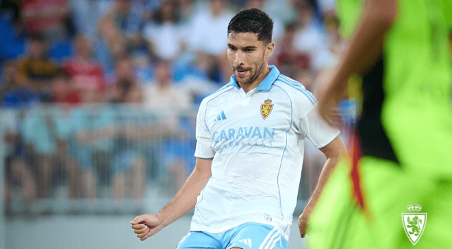 Tachi, en un partido del Real Zaragoza (FOTO: Real Zaragoza).