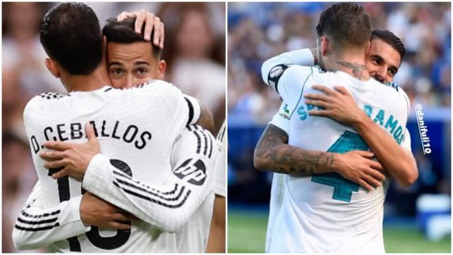La felicitación de Sergio Ramos y Lucas Vázquez a Dani Ceballos (Dani Ceballos Instagram).