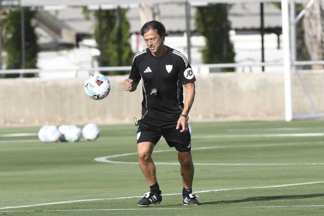 Matías Almeyda, durante la sesión del miércoles (Foto: Kiko Hurtado).
