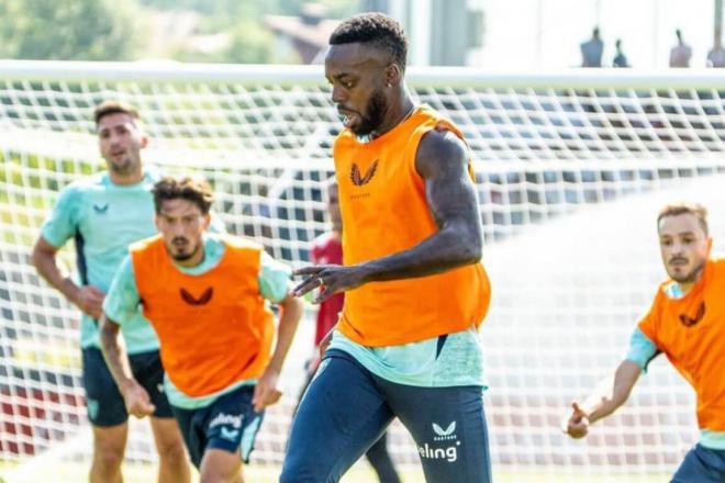 Iñaki Williams se entrena en Lezama (Foto: Athletic Club).