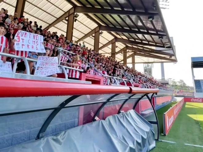 Entrenamiento a puerta abierta con los aficionados en Lezama (Foto: Athletic Club).