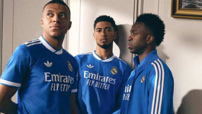 Mbappé, Bellingham y Vinicius con la tercera equipación (Instagram: @realmadrid)