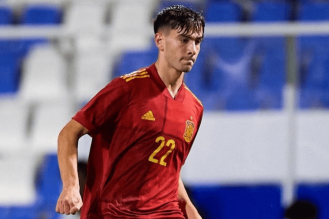 Jan Oliveras con la selección española.