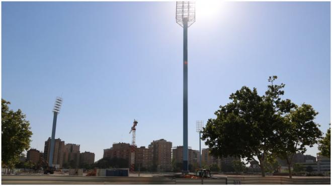 Las obras de la vieja Romareda. (@ProyectRomareda)