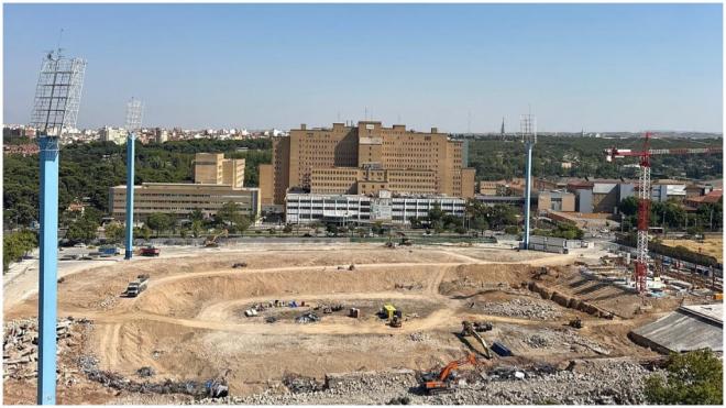 Las nuevas imágenes de la vieja Romareda. (@ProyectRomareda)