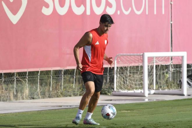 Juanlu Sánchez, en la sesión del viernes (Foto: Kiko Hurtado).
