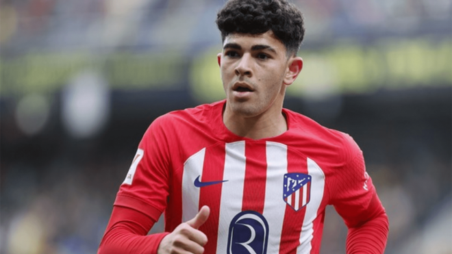 Salim El Jebari, en un partido con el Atlético (Foto: ATM).