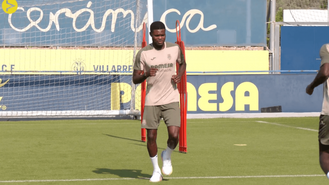 Thomas Partey se entrena por primera vez con el Villarreal.