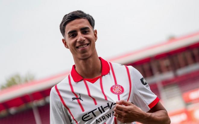 Vitor Reis, en su presentación con el Girona (Foto: GFC).