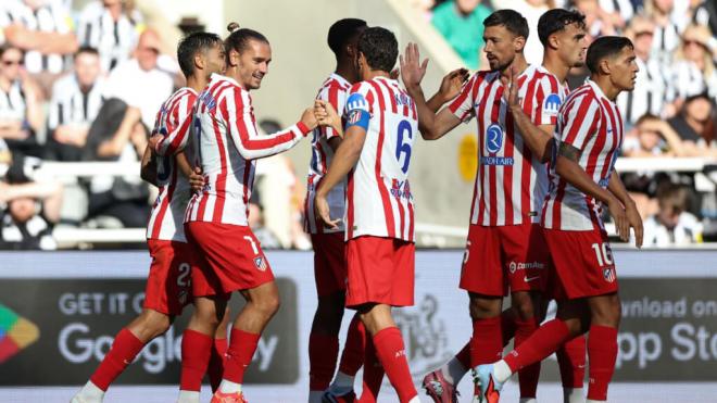 El Atlético de Madrid se ha impuesto al Newcastle (foto: EFE).