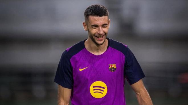 Joan García antes de un partido del Barcelona (Fuente: Barcelona)
