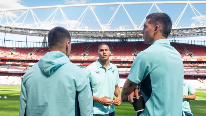Maroan Sanandi, en pretemporada ante el Arsenal en el Emirates, donde se ha lesionado Unai Gómez (Foto: Athletic Club).